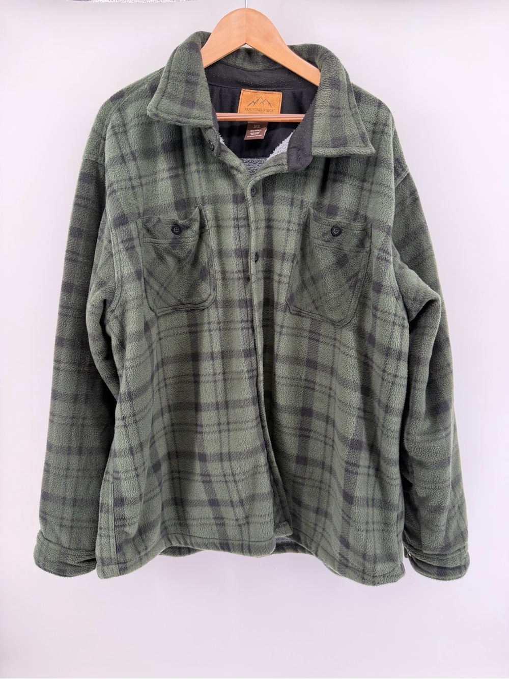Lightweight Olive Plaid Shirt Jacket - Cozy Layering